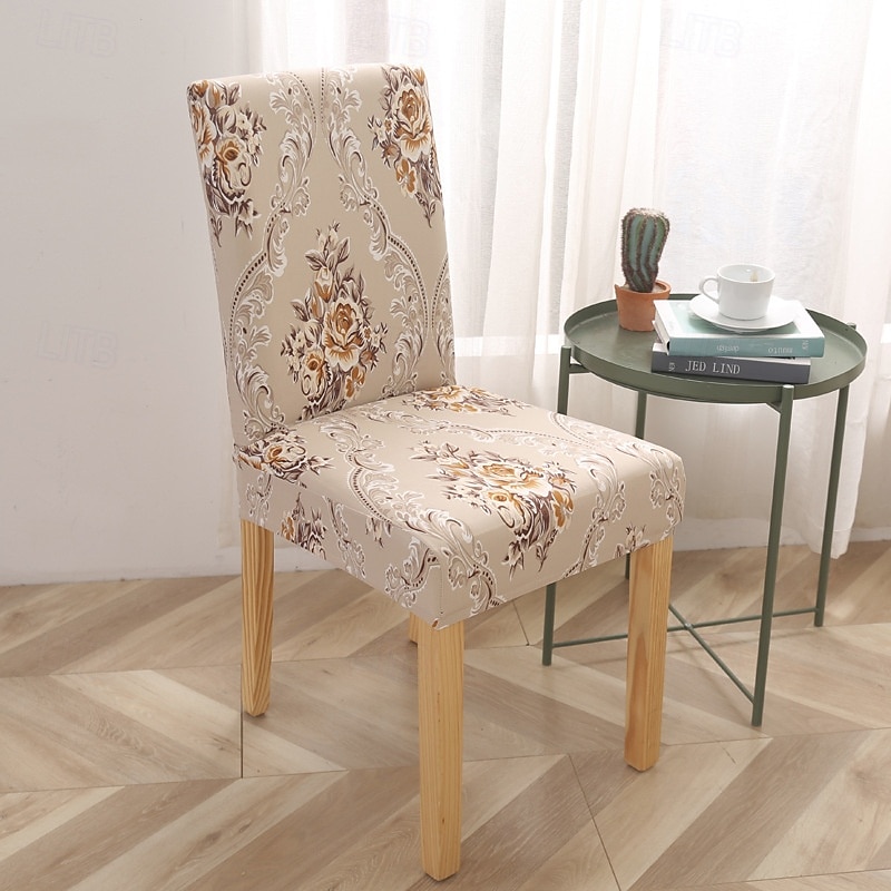 Funda elástica para silla de comedor, funda elástica y duradera para silla de comedor con respaldo alto, ideal para proteger y refrescar las sillas de comedor, agrega comodidad y estilo a la decoración de su comedor 2025 - $10.99 –P11