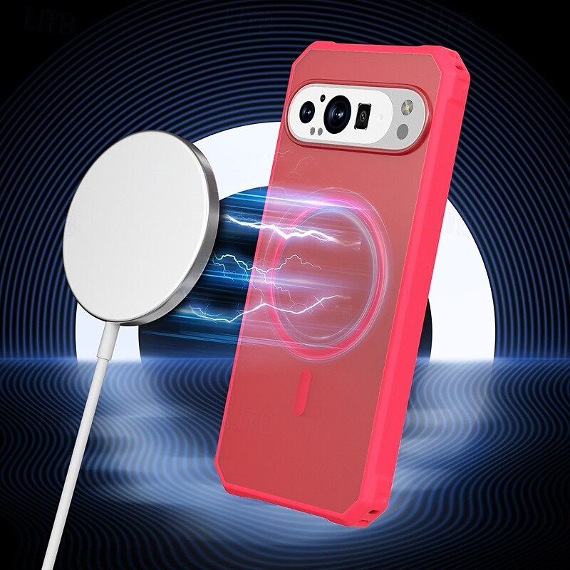 τηλέφωνο tok Για Pixel 9 Pro Pixel 9 Pro XL Pixel 9 Πίσω Κάλυμμα Μαγνητική Υποστήριξη ασύρματης φόρτισης Ανθεκτική σε πτώσεις Ρετρό TPU 2025 - $16.99 –P13