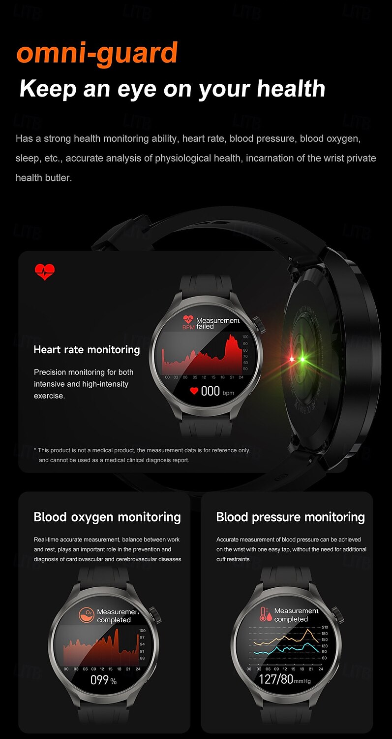 2025年 696 DK69 スマートウォッチ 1.85 インチ スマートブレスレット ブルートゥース ECG + PPG 歩数計 着信通知 と互換性があります Android iOS 男性 ハンドフリーコール メッセージ受信通知 IP 67 52mmウォッチケース  コレクション – $59.99 –P9