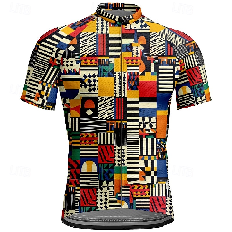 Homme Maillot Velo Cyclisme Manche Courte Cyclisme Tee-shirt Maillot avec 3 poches arrière VTT Vélo tout terrain Respirable Séchage rapide Conception anatomique Mèche Rouge vin Rouge Bleu Bloc de de 2025 ? $28.99 –P1