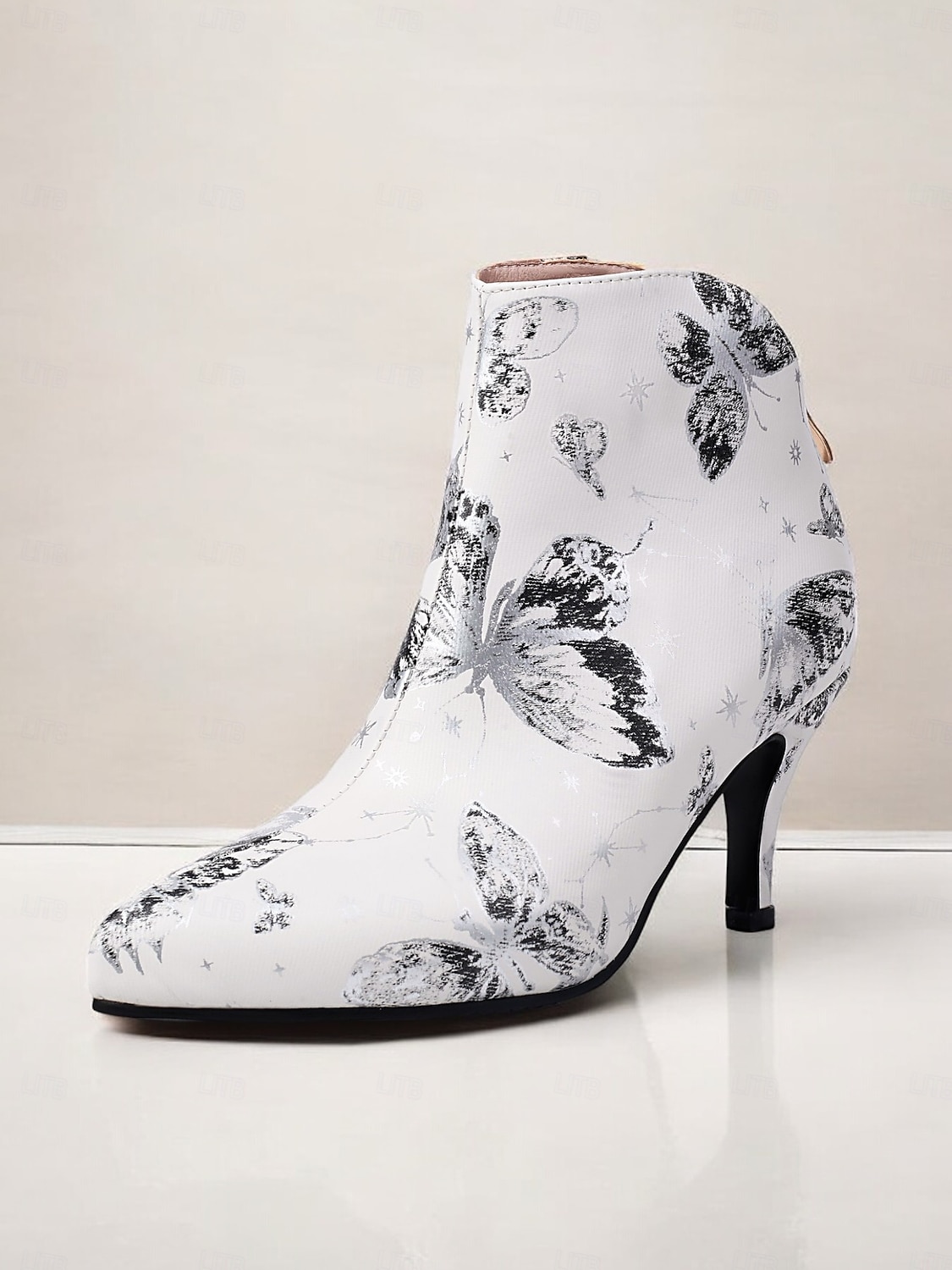 bottines à imprimé floral vintage pour femmes avec bout pointu et talon aiguille | bottines élégantes à talons hauts pour événements formels et fêtes de 2025 ? $59.99 –P5
