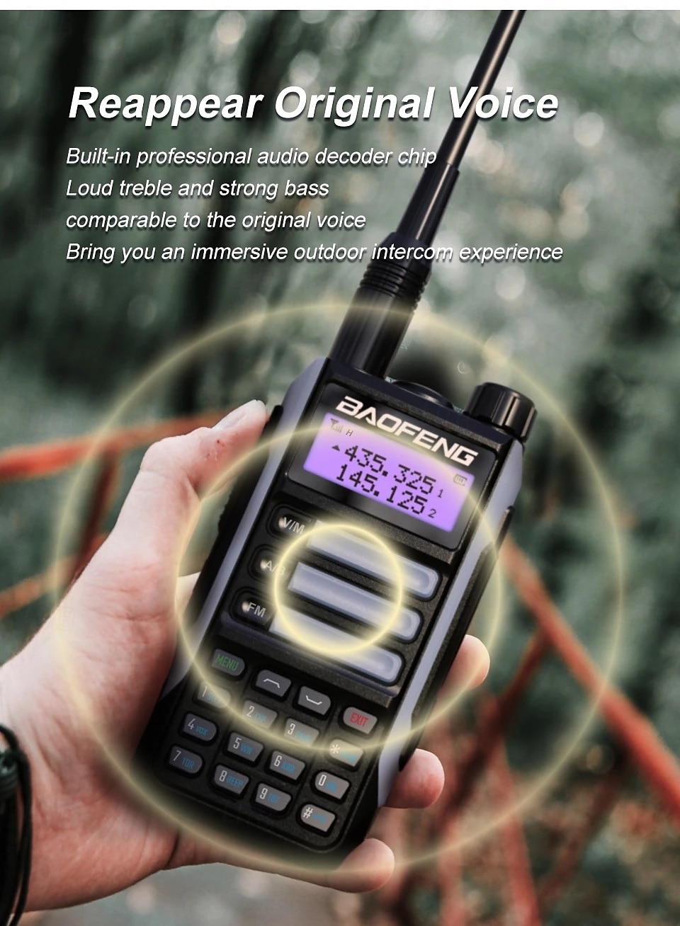 1PC Walkie-Talkie Tri Band Professional Hunting Ham Waterproof Long Range Type-C Charger VHF UHF Two Way Portable Radio 2025 - $95.99 –P5