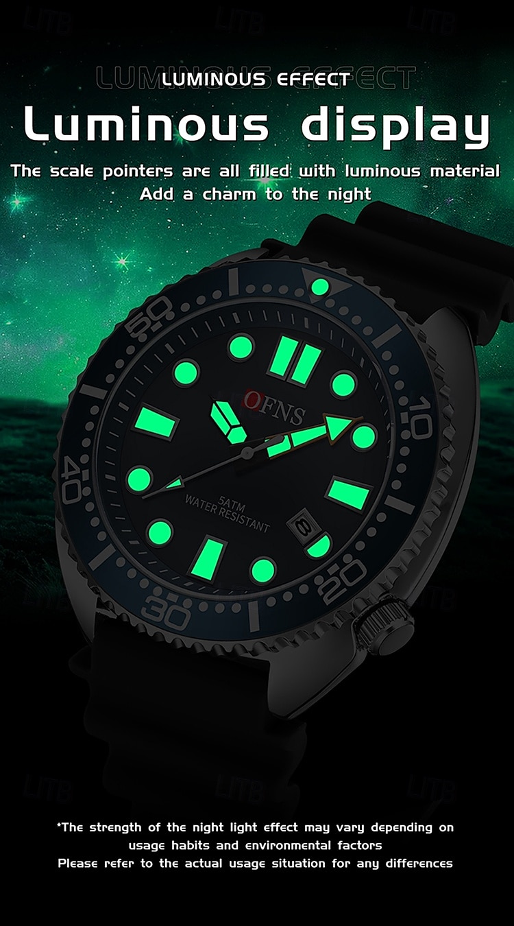 Men Quartz Watch Minimalist Fashion Casual Wristwatch Luminous Calendar Waterproof World Time Rubber Watch 2025 - $32.99 –P7