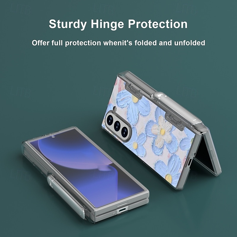 Phone Case For Z Fold 6 Wallet Case with Stand Holder Pencil Holder Shockproof Retro TPU PC 2025 - $29.99 –P4