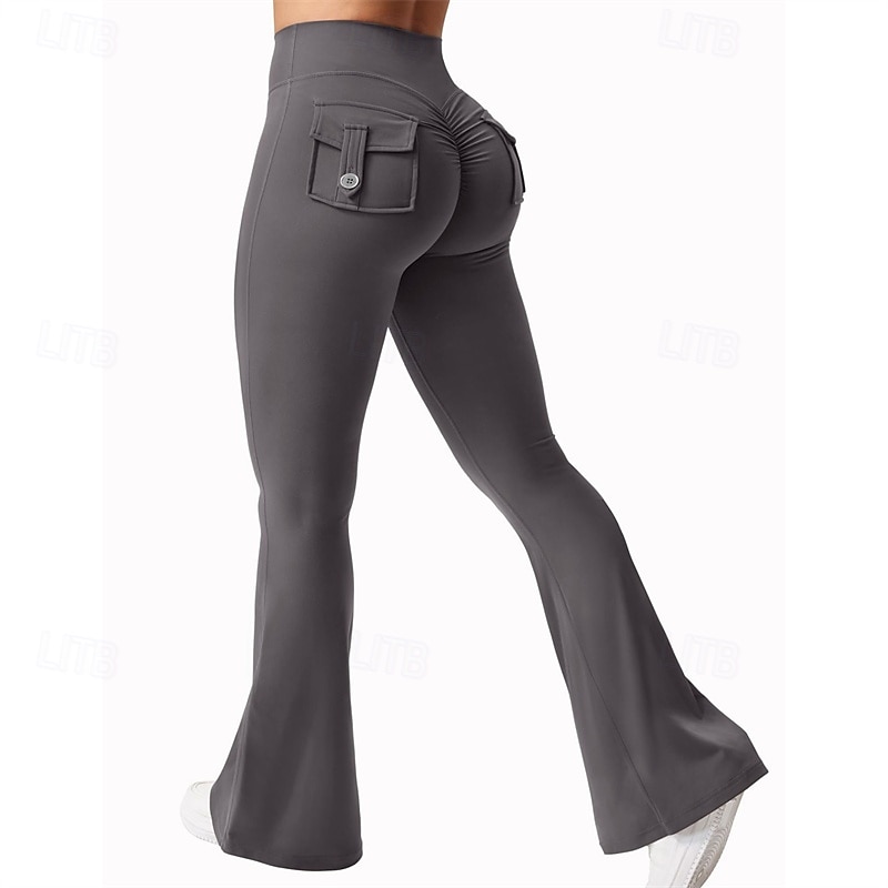 Women's Yoga Pants Yoga Leggings Ruched Butt Lifting Butt Lift Tummy Control High Waist Pilates Gym Workout Workout Tights Solid Color Black Army Green Fuchsia Fall Winter Sports Activewear Stretchy 2026 - $23.99 –P3