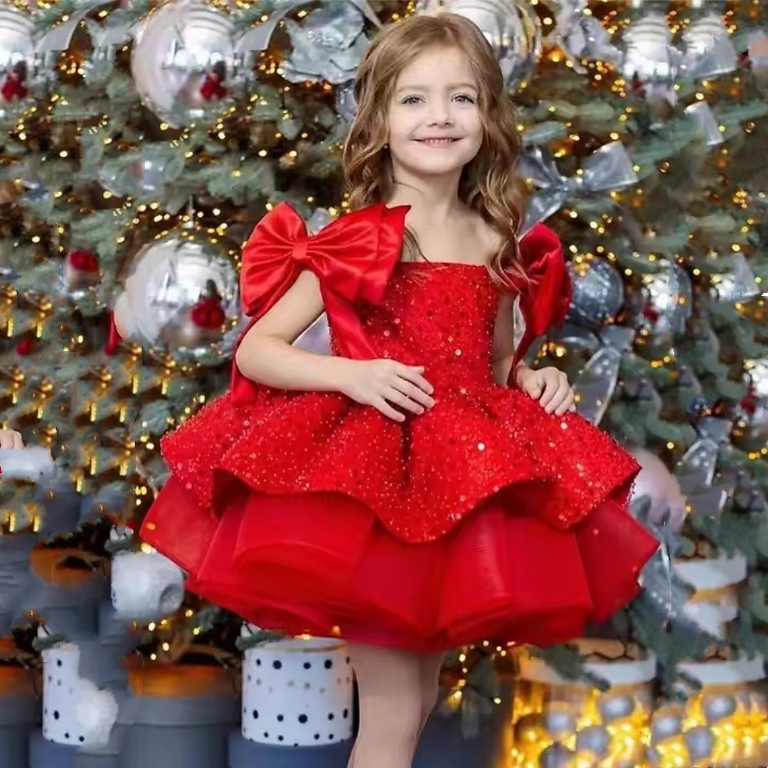 Kinderen Voor meisjes Feestjurk Effen Kleur Mouwloos Prestatie Netstof Prinses Zoet Netstof Halverwege kuit Schede jurk Tule-jurk Zomer Lente Herfst Kinderen Wit Champagne Blozend Roze 2025 - $84.99 –P6