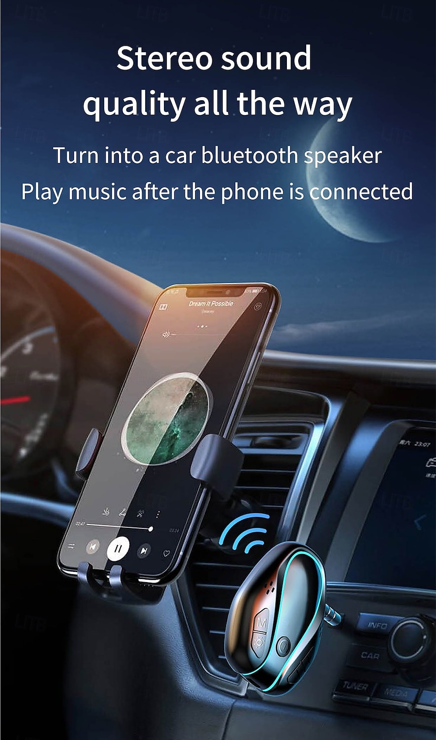 Car Bluetooth 5.0 Receiver for Car Noise Cancelling Bluetooth AUX Adapter Bluetooth Music Receiver for Home Stereo/Wired Headphones/Handsfree Calling 16 Hours Battery Life-BlackSilver 2025 - $31.99 –P8