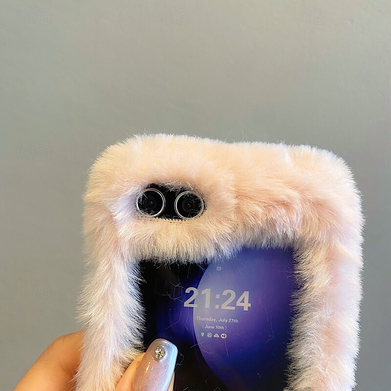 teléfono Funda Para Z Flip 6 Z Flip 5 Z Flip 4 Z Flip 3 Funda Trasera Antigolpes Retro Felpa 2025 - $18.99 –P3