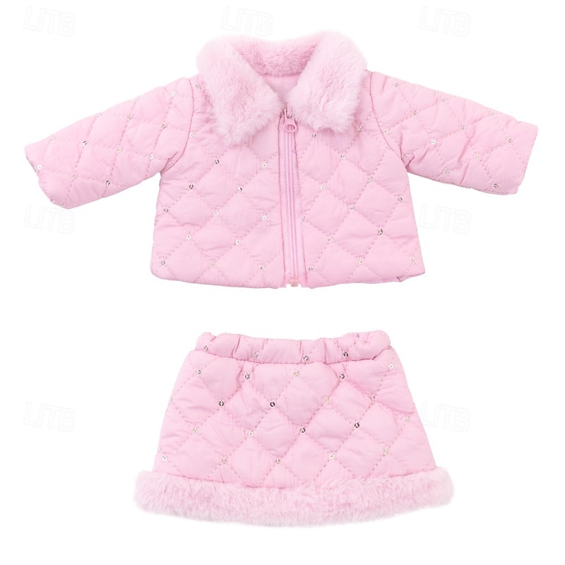 Ropa y accesorios para muñecas de 18 pulgadas, conjunto de trajes de invierno para muñecas, abrigo y pantalones para muñecas de 18 pulgadas, regalos para niñas (sin muñeca) 2025 - $22.99 –P8