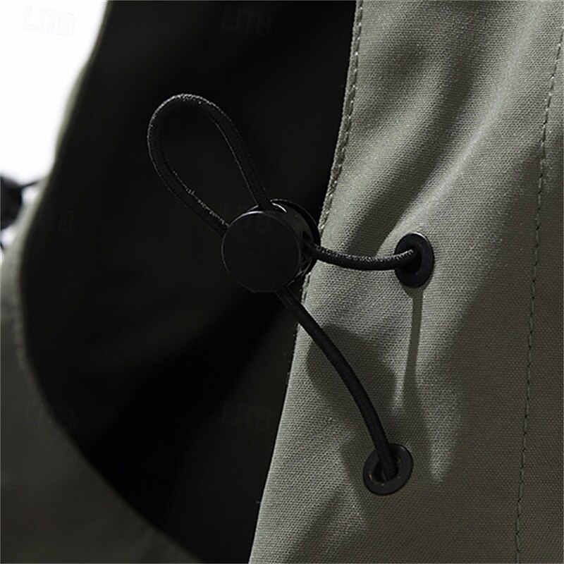 Herren Wanderjacke 3-in-1-Jacken wandern Draussen Wasserdicht Windundurchlässig Warm Reißverschluß vorne Vliesjacken Voller Reißverschluss Camping / Wandern / Höhlenforschung Schwarz Elfenbein Rot 2025 - $113.99 –P4