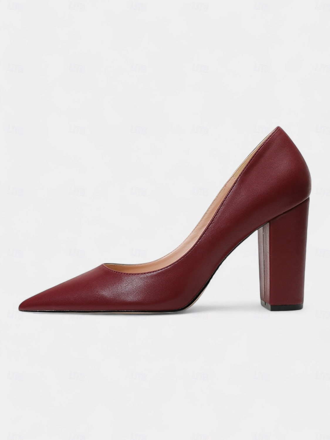 décolleté da donna con tacco spesso e punta a punta – scarpe eleganti stabili con tacco medio per matrimonio, lavoro e sera del 2026 a $59.99 –P9