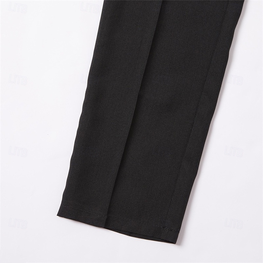 Men's Dress Pants Trousers Slacks Suit Pants Pocket Plain Comfort Breathable Wedding Outdoor Daily Fashion Casual Black Khaki 2025 - $21.99 –P13
