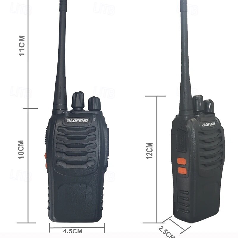 2Pcs Walkie Talkie Two-way Radio Set BF 888s UHF 400-470MHz 16CH Walkie-talkie Radios Transceiver 2025 - $76.99 –P7