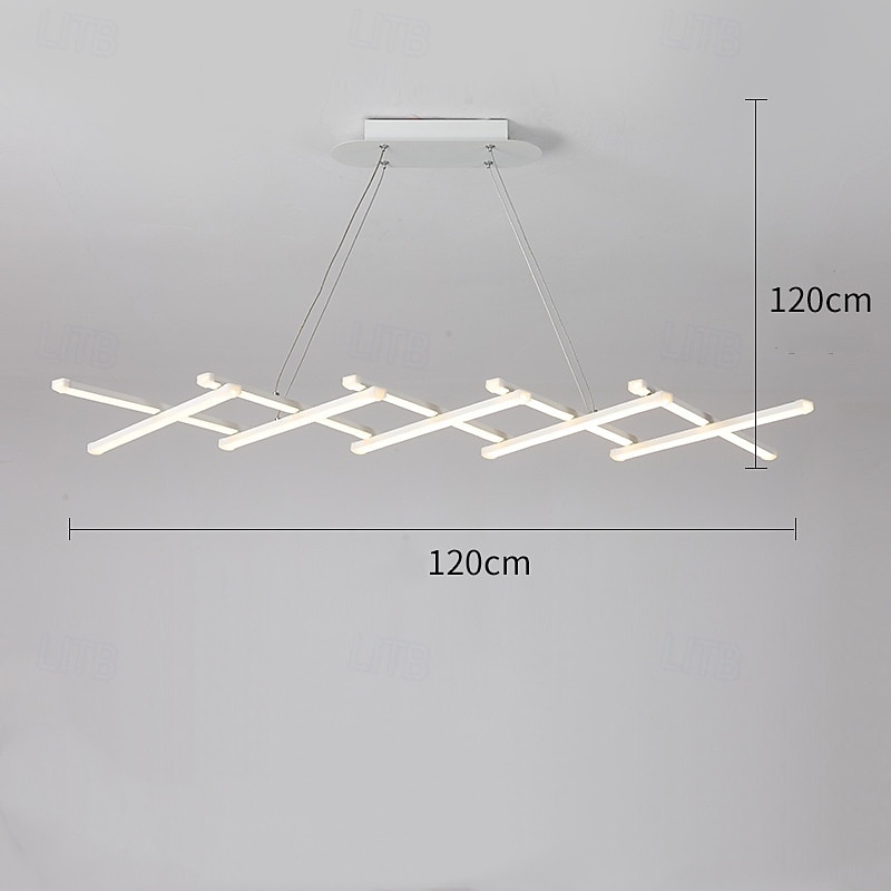 összecsukható modern led csillár szabályozható behúzható függeszték távirányítós spirál lineáris függesztékes lámpatestekkel 220-240v 2025 - $229.99 –P5