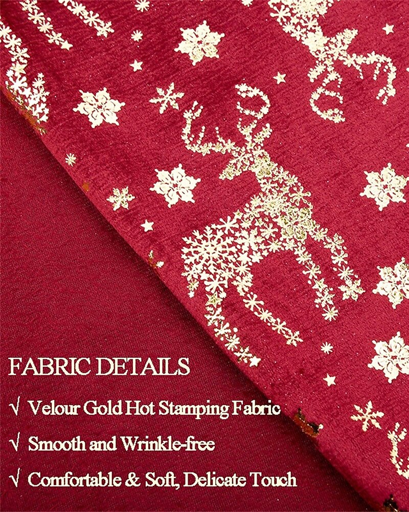 Homens Calças de Natal Social Calças Botões Bolsos Perna reta Veado Conforto Formal Natal O negócio Moda Estilo Clássico Vermelho Micro-Elástica de 2025 por $43.99 –P2