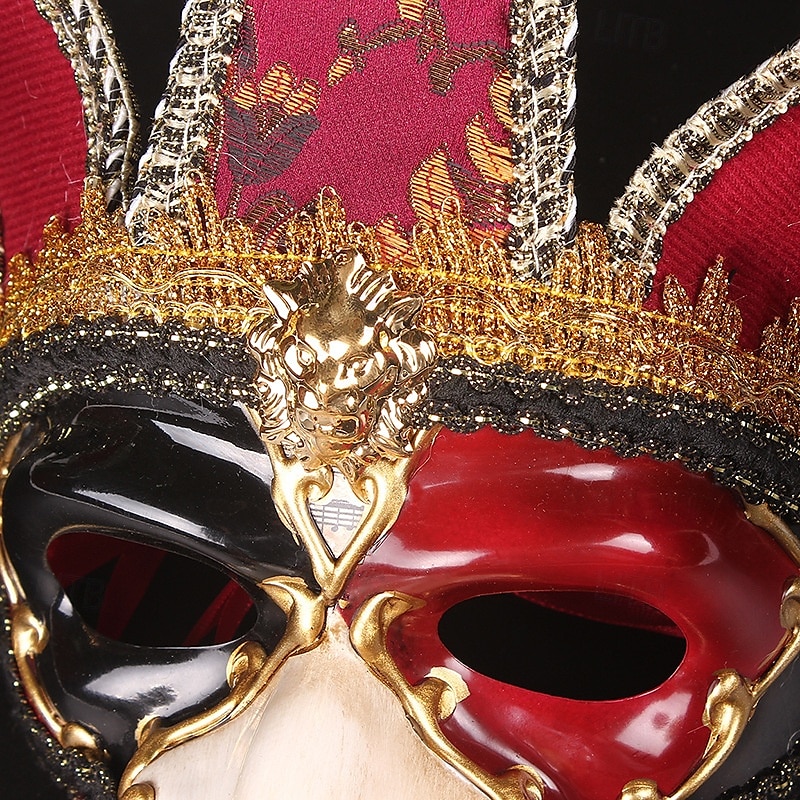 Madár Farsangi maszk Velencei maszk Pantalone Felnőttek Férfi Női Fél arc Parti Álarcos mulatság Velencei karnevál Mindszentek napja Farsang Mardi Gras Könnyű farsangi jelmez 2025 - $47.99 –P2