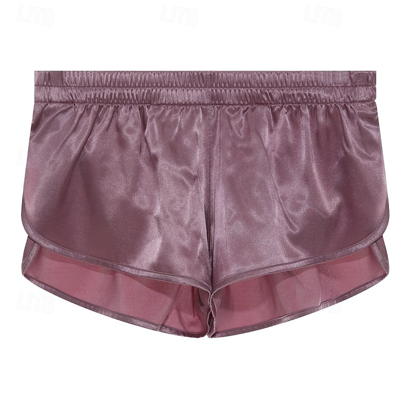 Per uomo 1 confezione Biancheria intima Boxer Miscela di fibre chimiche Traspirante Morbido Liscio Vita normale Argento Nero del 2025 a $18.99 –P5