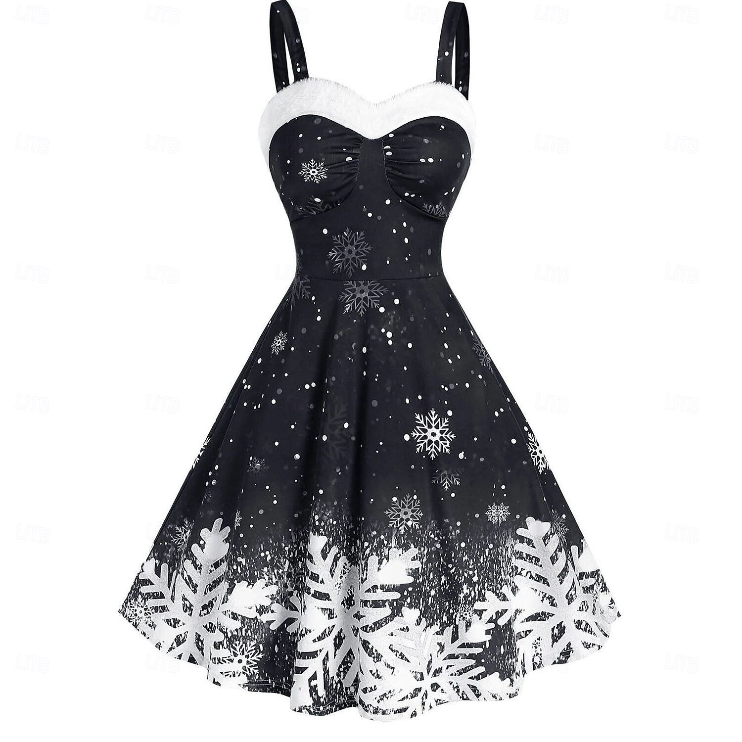 A-Linie Kleid Ausgefallenes Weihnachtskleid Weihnachten Damen Weihnachten Maskerade Heiligabend 1950s Erwachsene Party Weihnachten Silvester Kleid 2025 - $24.99 –P5