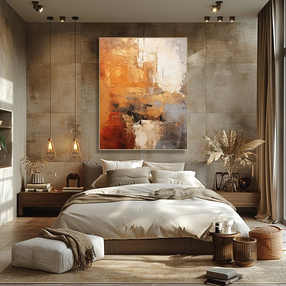 Oil painting Wabi sabi artwork hand painted Wall Art Large abstract painting Palette knife painting Colors abstract wall artmodern abstract canvas large canvas art acrylic orange oil painting 2026 - $108.99 –P7