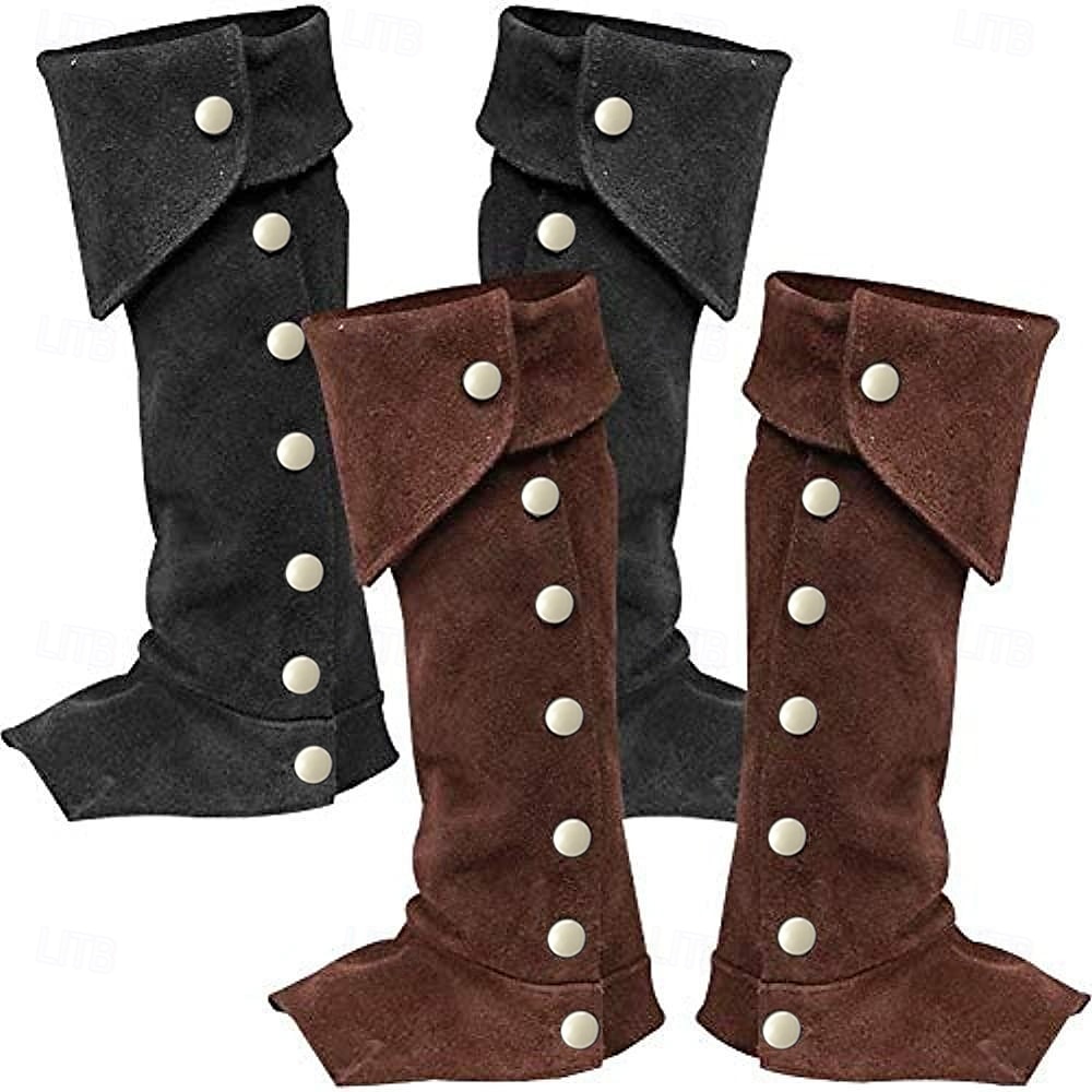 Retro Vintage Medieval Século XVII Traje Cosplay Polainas Capas para botas Feira Ren Pirata Guerreiro Cavalheiro Homens Mulheres Unisexo Pirata Fantasia Dia Das Bruxas Carnaval Baile de Máscaras de 2025 por $27.99 –P4
