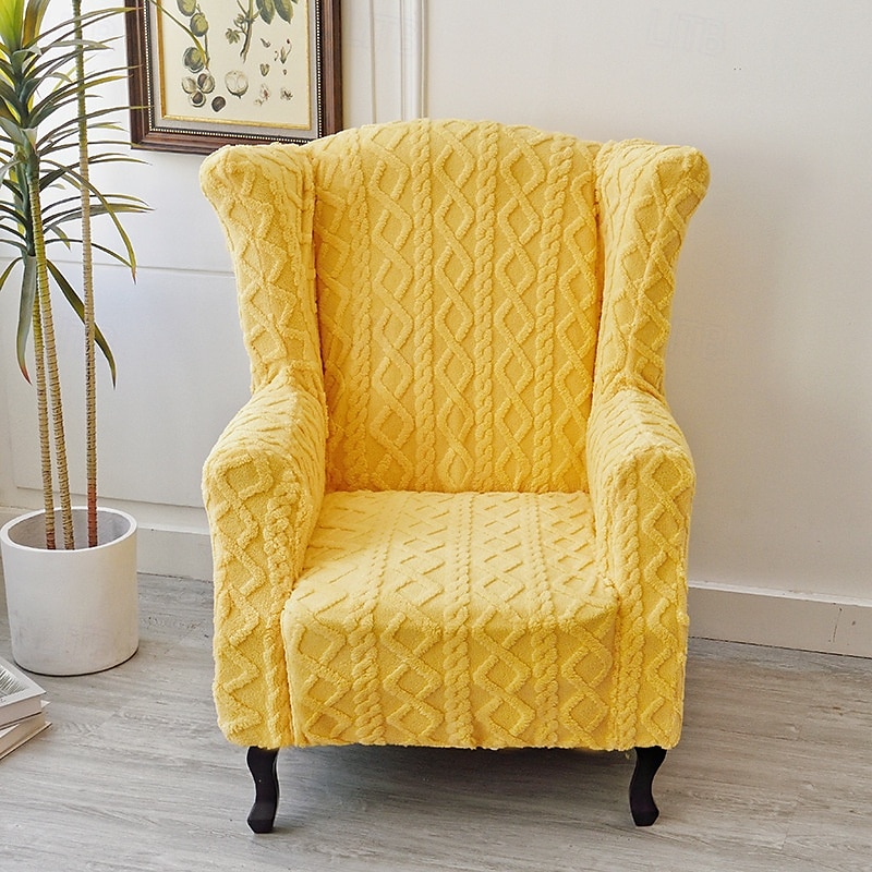 Stretch Printed Wingback Chair Cover Durable and Elastic Slipcover with Stylish Print Design Perfect for Protecting and Refreshing Your Wingback Chair Ideal for Home Decor 2025 - GBP £34 –P3