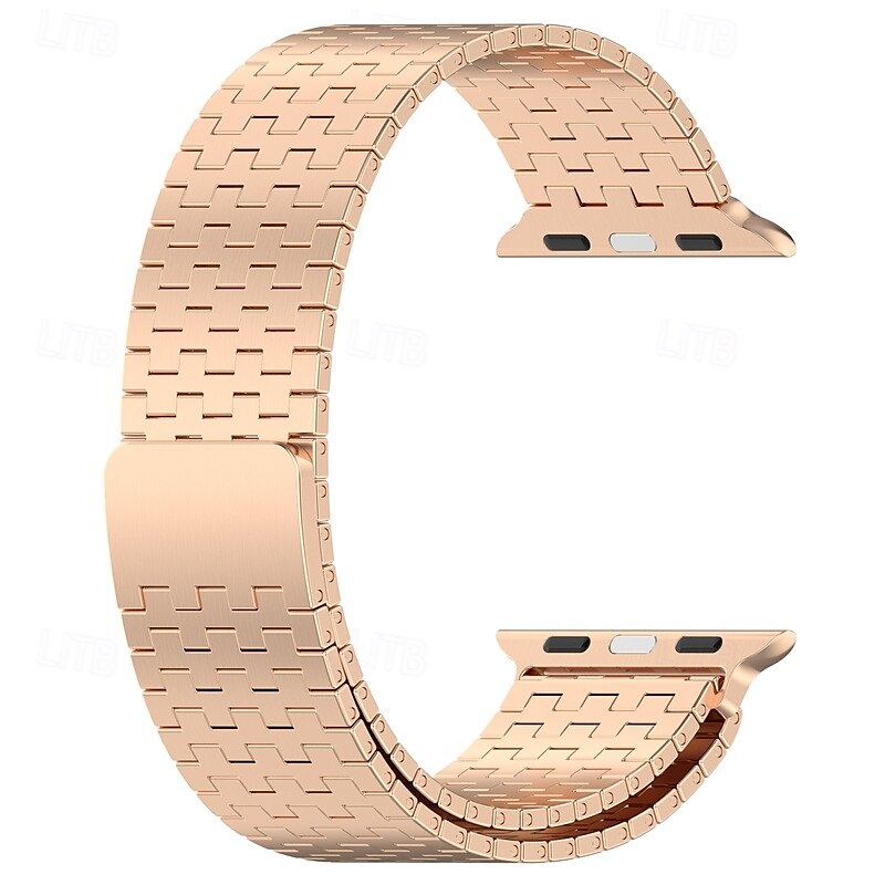Loop Solo Compatível com Pulseira Apple Watch 38mm 40mm 41mm 42mm 44mm 45mm 49mm Fecho Magnético Ajustável Aço Inoxidável pulseira de substituição para iwatch Ultra 2 Series 9 8 7 SE 6 5 4 3 2 1 de 2025 por $25.99 –P11