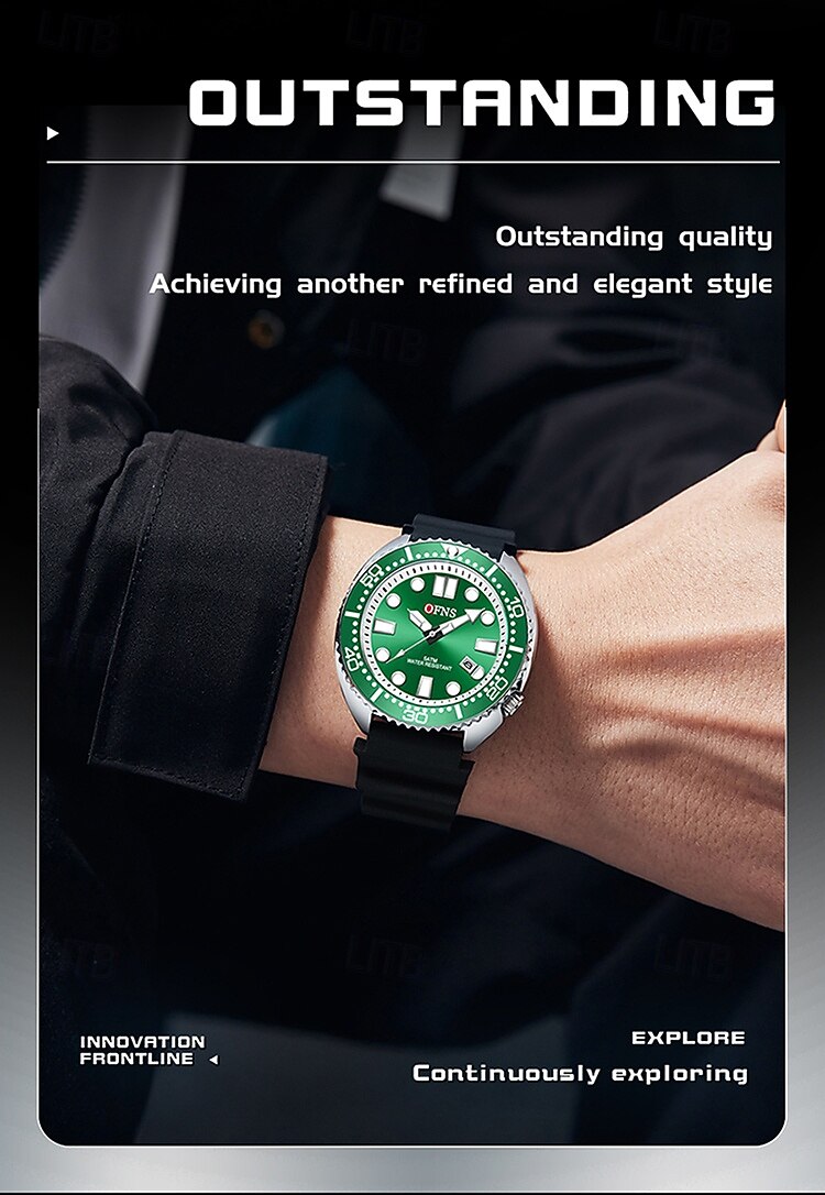 Men Quartz Watch Minimalist Fashion Casual Wristwatch Luminous Calendar Waterproof World Time Rubber Watch 2025 - $32.99 –P6