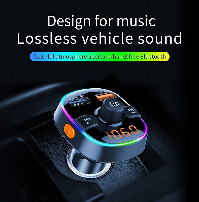 2025年 お買い得価格の売れ筋モデル FMトランスミッター 車載MP3プレーヤー ブルートゥース電話充電器 音楽ハンズフリー付き コレクション – $41.99 –P1