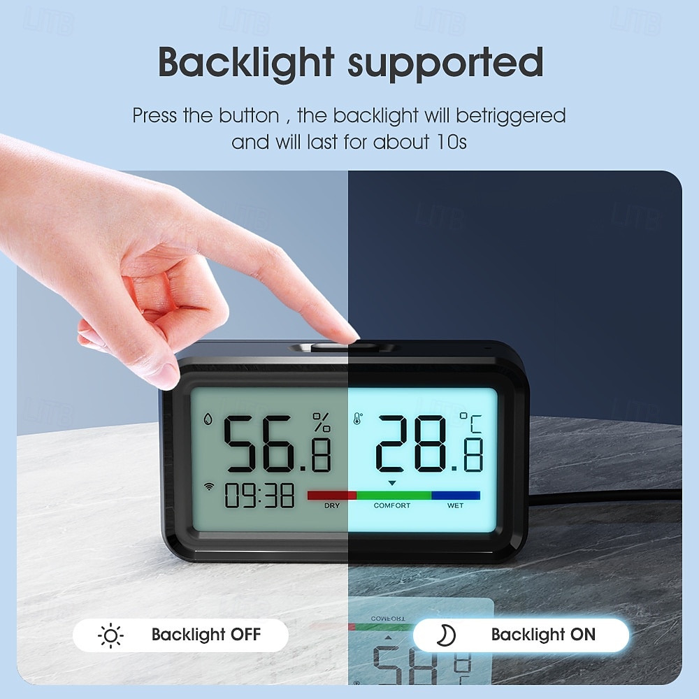 tuya termoigrometro wireless wifi termometro igrometro temperatura umidità tester sensore supporto per alexa google del 2025 a $39.99 –P3