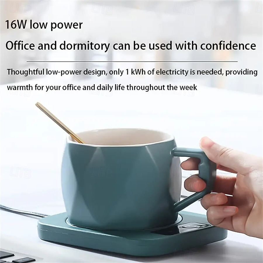 USB Electric Mug Mat Constant Temperature Intelligent Warm Coaster Rapid Heating Mug Heater Warmer Office Low Power Home Office Gift 2026 - $14.99 –P6