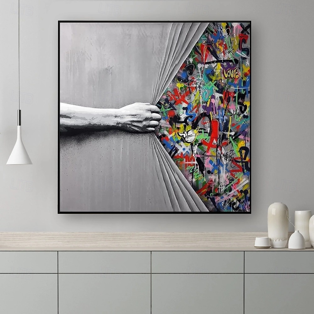 graffiti umění olejomalba ručně malované abstraktní umění paměť graffiti street art malba ručně malovaný pop art olejomalba zeď umění karikatura olejomalba pro obývací pokoj dekorace na stěnu ložnice 2026 - $116.99 –P2