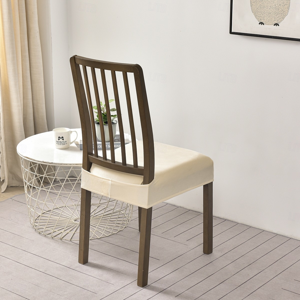 husă scaun huse scaun husă impermeabilă elastică din piele pu pentru scaune huse scaune pentru scaune de sufragerie husă de protecție lavabilă huse scaune pentru scaune 2025 - $12.49 –P4