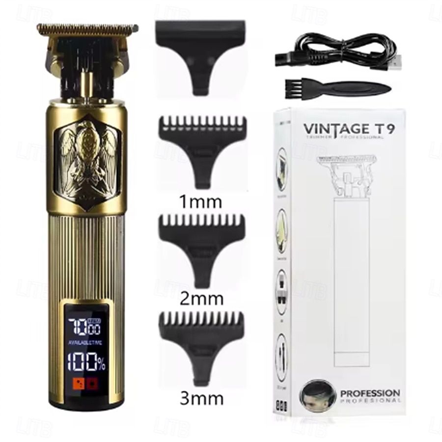 Professional Hair Cutting Machine Wireless Electric Hair Trimmer Digital Display Hair Clipper Men Beard Shaver Barber For Men 2025 - $23.99 –P18