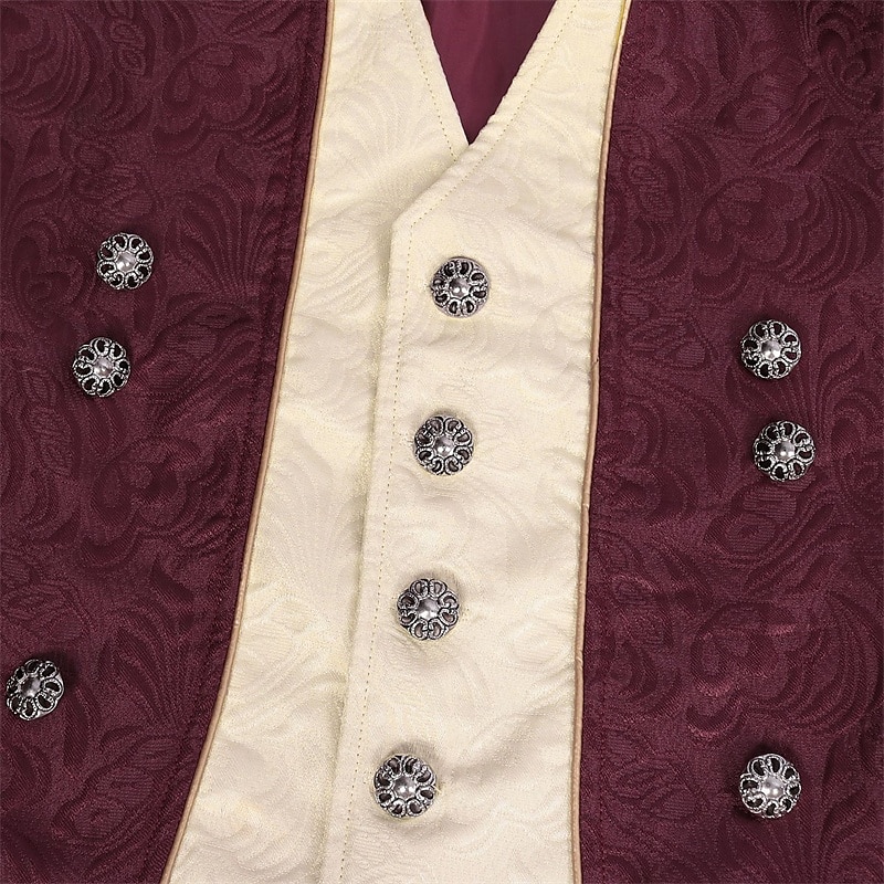 Punk & Gothic Medieval Renaissance Coat Jacket Tailcoat Prince Nobleman Men's Royal Steampunk Halloween Masquerade Event / Party Masquerade Adults' Coat 2025 - $51.99 –P7