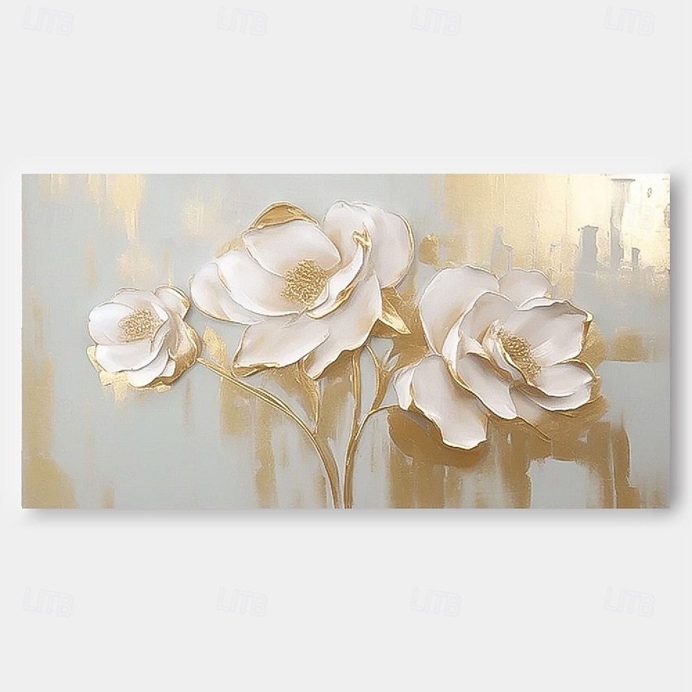 Handmade 3D Gold foil Textured oil painting hand painted Wall Art ...