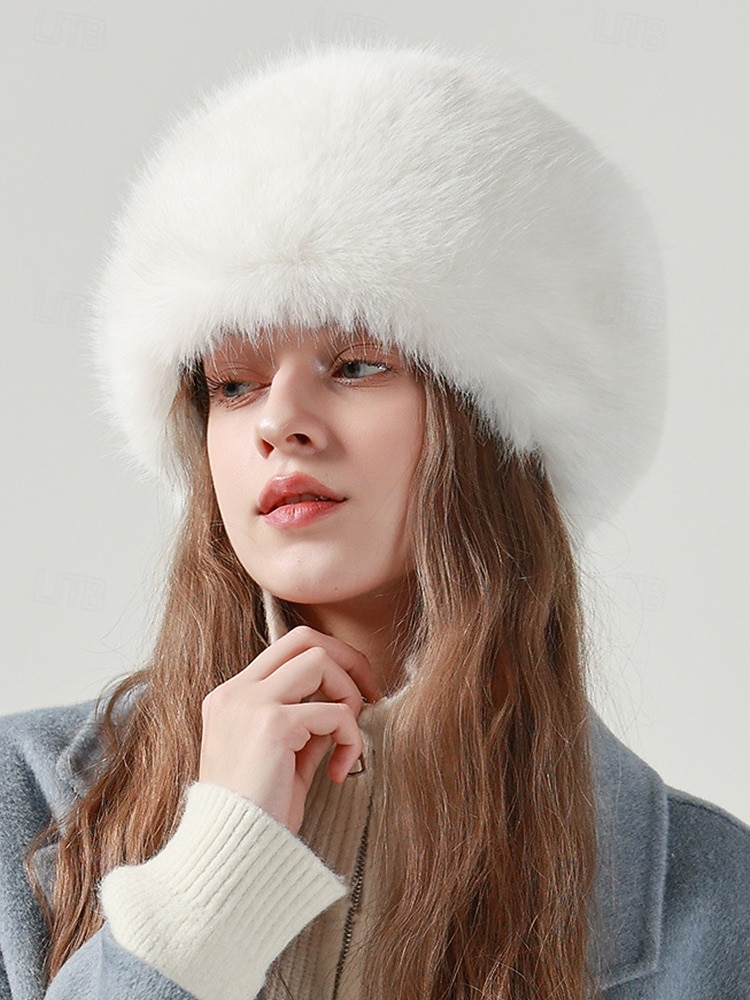 قبعة نسائية شتوية من الفرو الصناعي – قبعة ناعمة على الطراز الروسي أنيقة للطقس البارد 2026 - $18.99 –P6