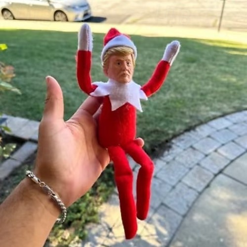2025年 トランプ クリスマス エルフ 12 インチ - ぬいぐるみ、リアル、面白いノベルティ フィギュア ボブルヘッドで、ホリデーを再び素晴らしいものにしましょう  コレクション – $17.49 –P2