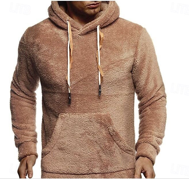 Per uomo Felpa con cappuccio Felpa con cappuccio pullover Felpa con cappuccio in pile Blu marino Cachi Con cappuccio Liscio Collage Sportivo Informale Giornaliero Poliestere Streetwear Informale del 2025 a $26.99 –P3