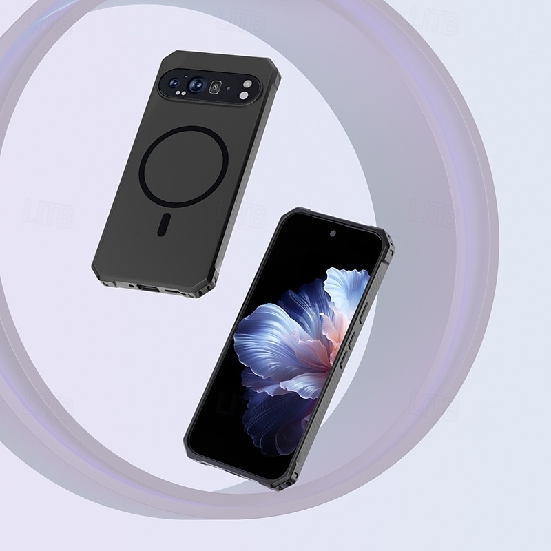 τηλέφωνο tok Για Pixel 9 Pro Pixel 9 Pro XL Pixel 9 Πίσω Κάλυμμα Μαγνητική Υποστήριξη ασύρματης φόρτισης Ανθεκτική σε πτώσεις Ρετρό TPU 2025 - $16.99 –P11