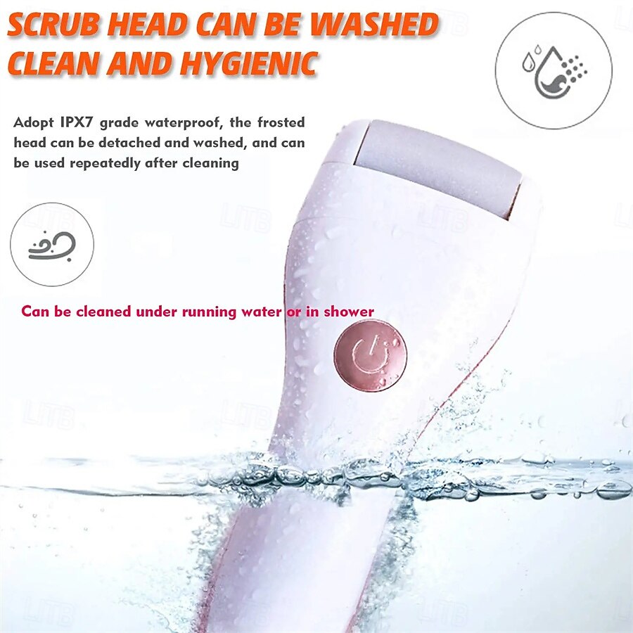 Portable Cordless Electric Foot File Hard Skin Callus Remover with 2 Roller And Rechargeable Foot Care Tool for Dry Dead and Cracked Feet 2025 - $21.99 –P5