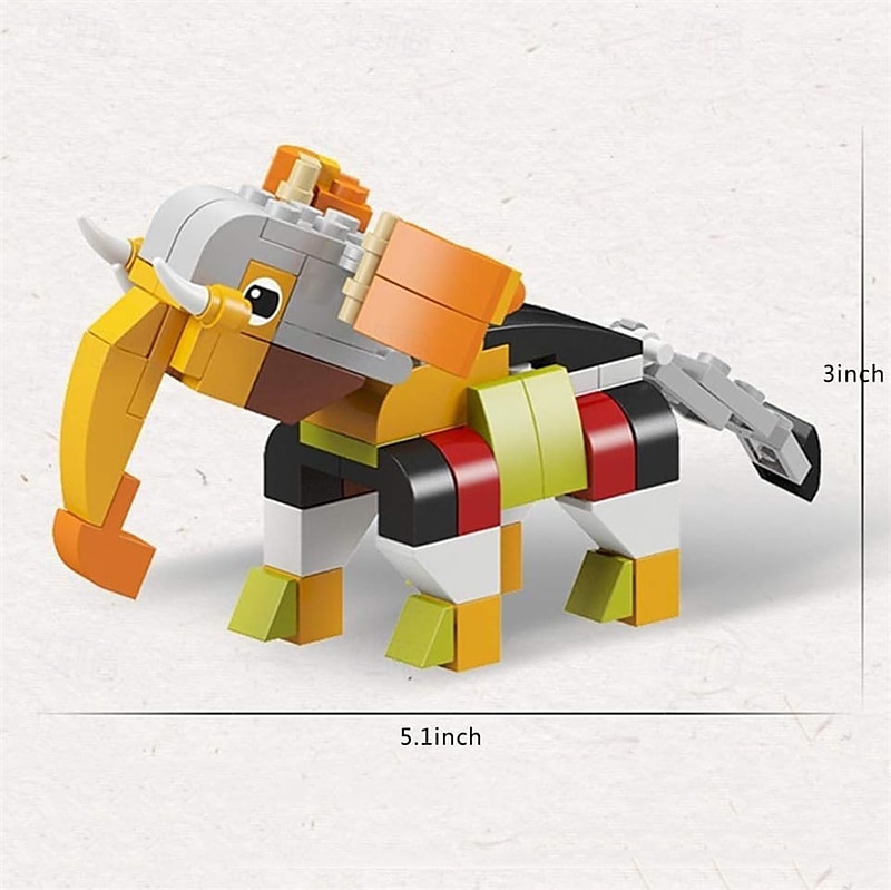 12 v 1 mini stavebnice zvířátek sada kostek na kostky pro děti do zoo z říše zvířat 2025 - $53.99 –P3