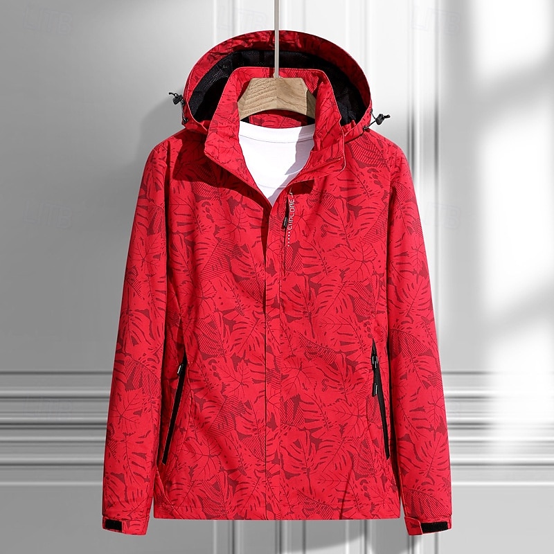 Hombre Chaqueta Softshell Chaqueta para senderismo Al aire libre camuflaje Resistente al Viento Resistente al Agua Chaqueta cortavientos Viaje Negro Marfil Rojo Azul Oscuro 2025 - $31.99 –P3