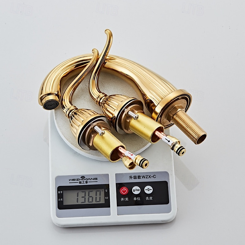 robinets de salle de bain pour lavabo 3 trous 2 poignées robinets de lavabo de vanité robinet 3 trous pour lavabo de salle de bain robinets de lavabo de vanité avec eau chaude et froide de 2025 ? $129.99 –P1