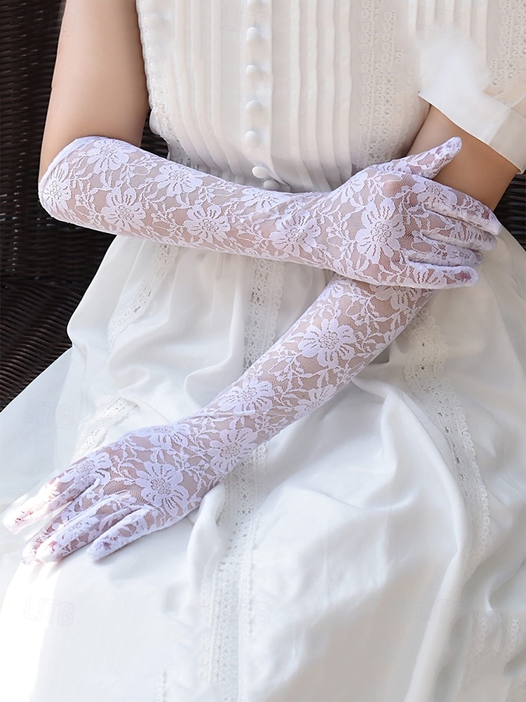 Spitzenhandschuhe im Vintage-Stil für Damen – weich, bequem und perfekt für Hochzeiten, Abschlussbälle oder Kostümpartys 2025 - $9.99 –P10