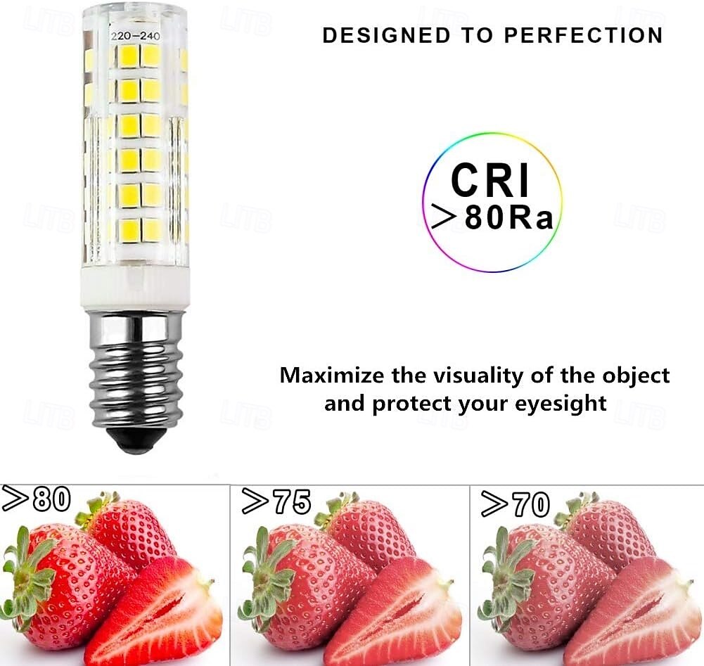 E14 LED Lamp 7W Bulb Replacement 70W Halogen Bulbs 360 Beam Angle for Chandelier Wall Lamp Desk Lamp 5Pcs 2025 - $15.49 –P4