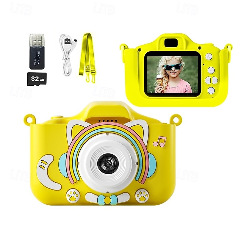 appareil photo numérique pour enfants pour filles de 3 à 8 ans, appareil photo pour tout-petits 9600w pour enfants avec carte SD 64 Go, jouets pour filles de 6 à 8 ans, cadeaux d'anniversaire de Noël de 2025 ? $35.99 –P3