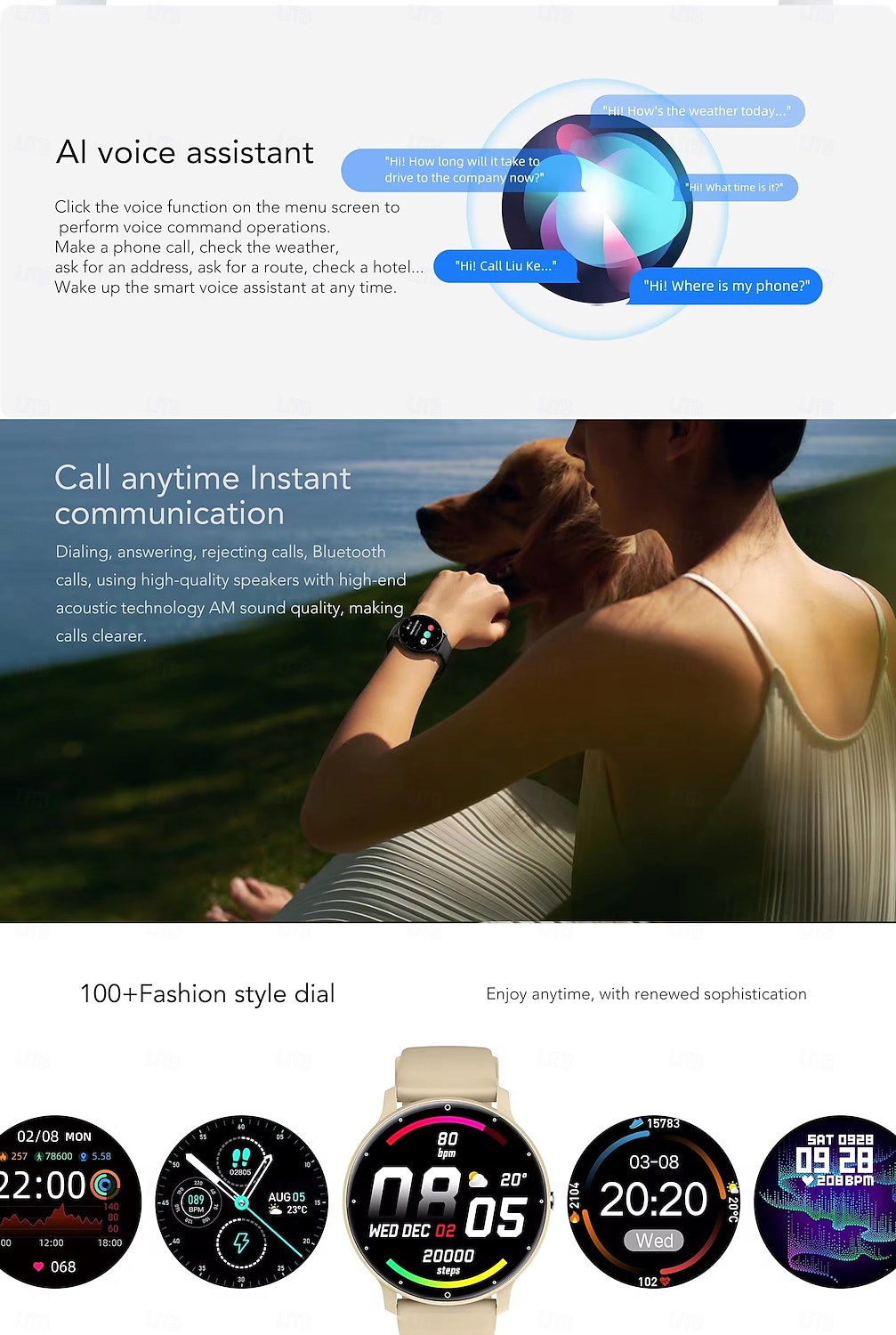 ZL02C Pro Smart Watch Lady Bluetooth Call Answer Dial 1.28inch AI Voice Sports Fitness Tracker Fashion Men Women Smartwatch 2025 - $32.99 –P4