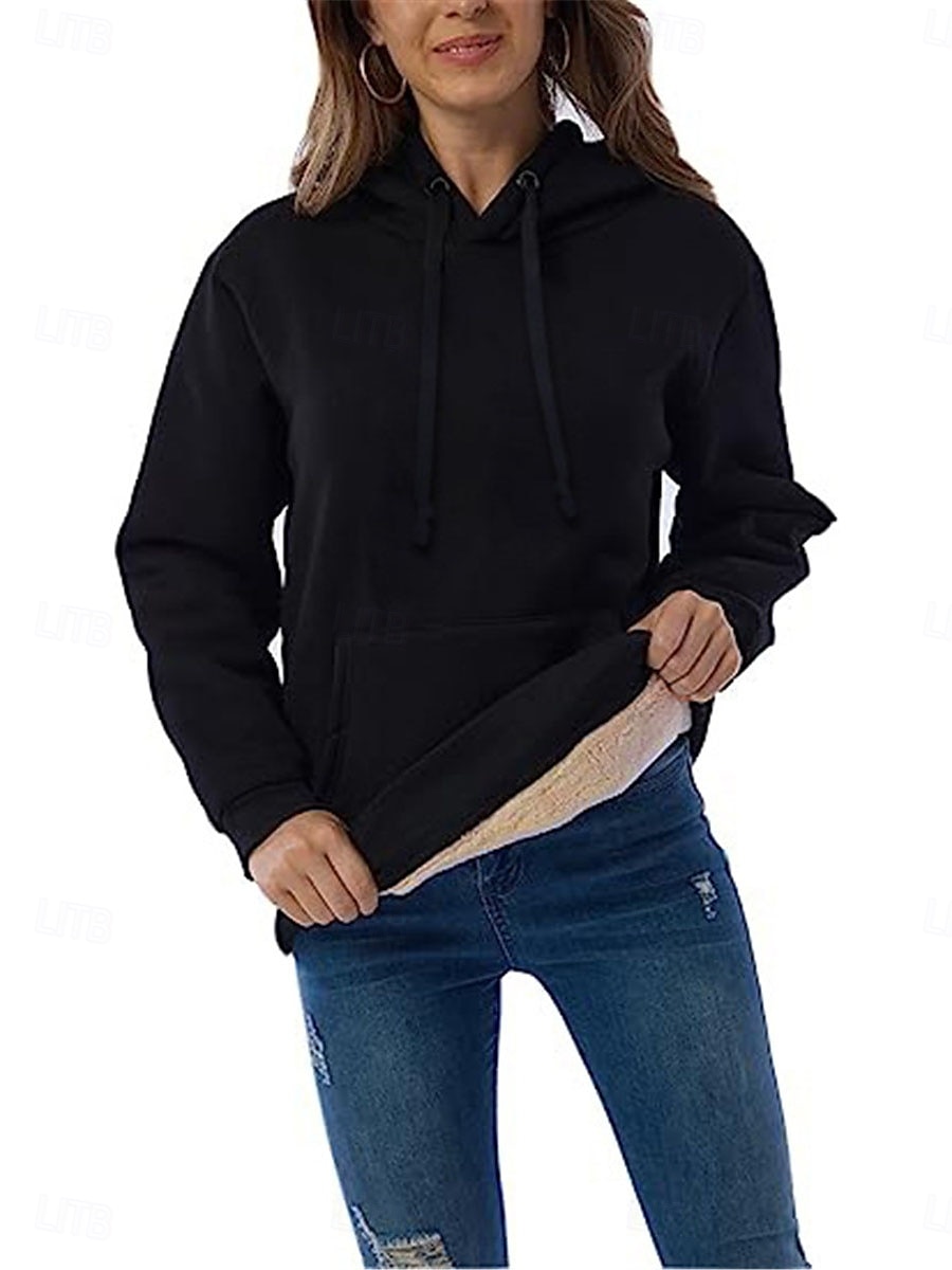 Mujer Abrigo de invierno Chaqueta de sherpa Chaqueta con capucha Exterior Calle Ropa Cotidiana Otoño Invierno Regular Abrigo Ajuste regular Mantiene abrigado Transpirable Elegante Casual Chaquetas 2025 - $40.99 –P2
