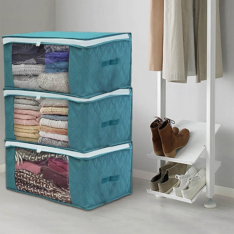 kuitukangas pölytiivis pussi taitettava säilytys tilkkupussi vaatekaappi vaatteet viimeistelylaatikko säilytyspussi 49x36x21cm 2025 - $9.99 –P10