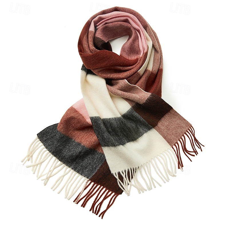 Per uomo Sciarpa rettangolare Scuola Natale All'aperto Rosa Rosso Sciarpa del 2025 a $26.99 –P6